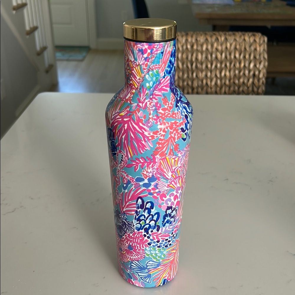 Lilly Pulitzer Colorful Floral Insulated Bottle